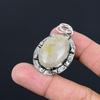 Daughters Day Sale Golden Rutile Gemstone Elegant Birthday Pendant 925 Silver