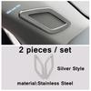 Silver Car Window Lift / Head Light Adjust / Glove Box Handle Panel Cover Trim For VW Volkswagen T-Cross  -  Accessories