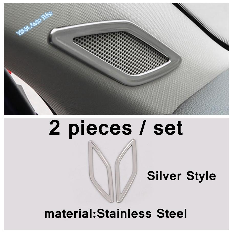 Silver Car Window Lift / Head Light Adjust / Glove Box Handle Panel Cover Trim For VW Volkswagen T-Cross - Accessories
