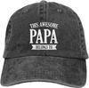 Worlds Best Grandpa Baseball Cap Golf Dad Hat Adjustable Original Classic Low Profile Cotton Hat Men Women