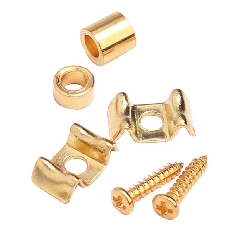 Metal String Tree Guide Retainer for Guitar Replacement Part Black/Golden/Silver