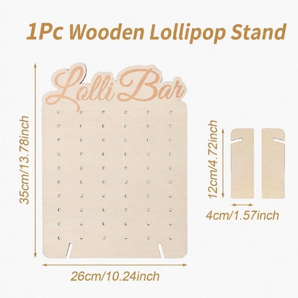 Arched Design Lollipop Stand Wood Lollipop Holder Charming Lolli Display Rack  Party Supplies