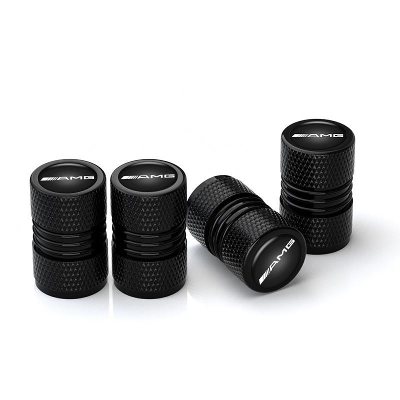 

GLC GLB 4PCS Aluminum Alloy Car Wheel Tire Valve Caps Tyre Stem Protect Cover For Mercedes Benz AMG Class A W222 W204 W214 CLS