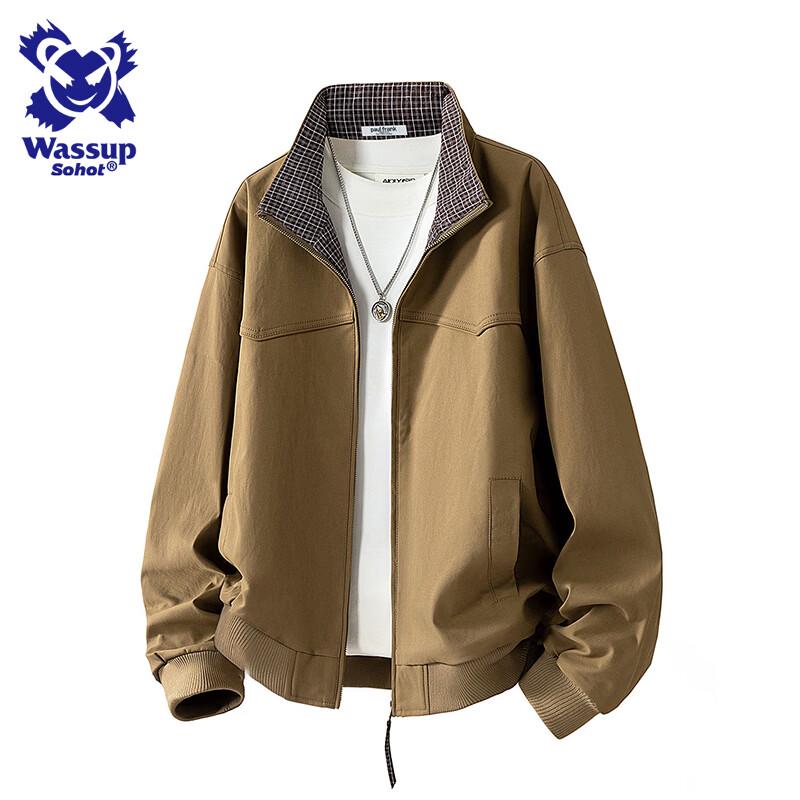 Wassup Sohot Men s Stand Collar Heavy Workwear Jacket L