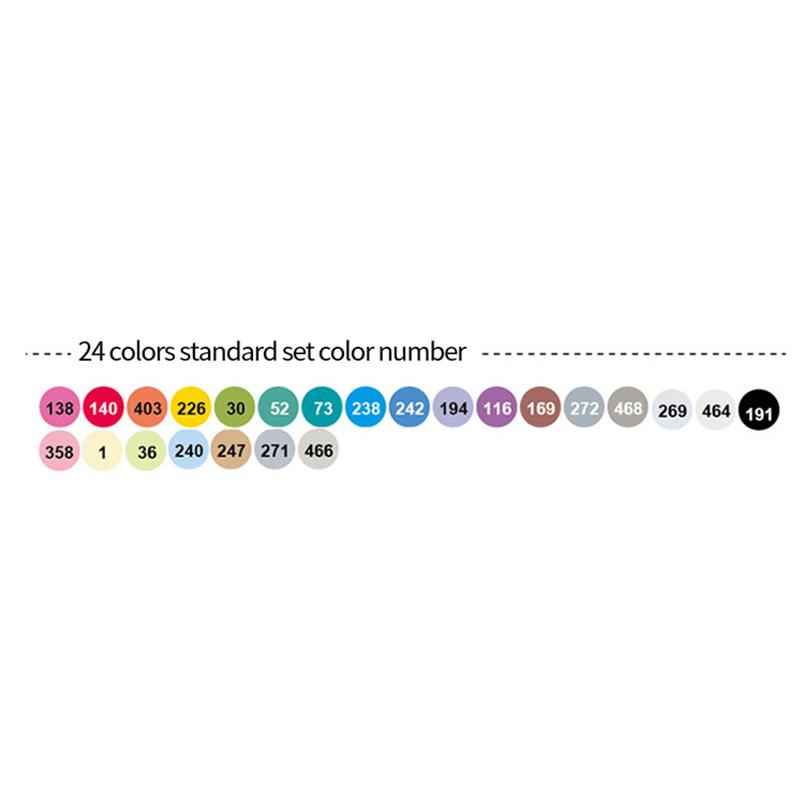 

EF103 Двойные головки Профессиональные художественные маркеры Ручка 12/24/36/48/60/72 Цвета Масляный спиртовой маркер Мягкая головка Круглый стержень