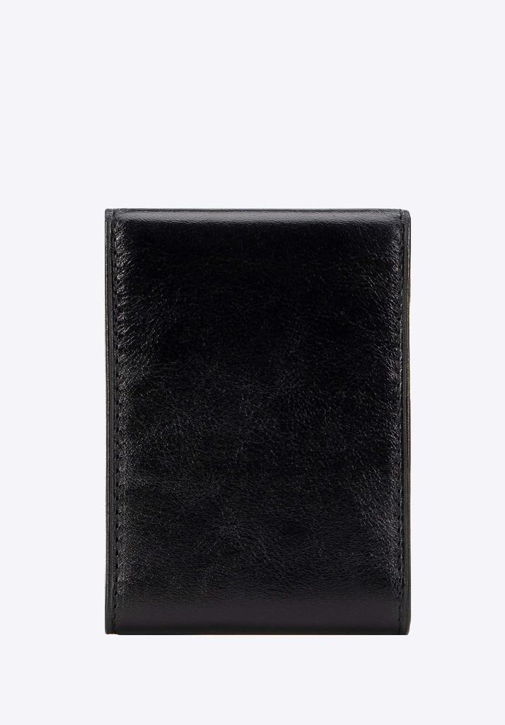 Wittchen Men's Leather Folding Card Case Black Natural Leather