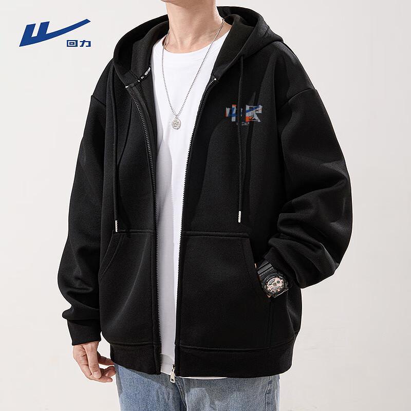 Warrior Men s Autumn/Winter Guochao Hooded Zip Jacket 3XL