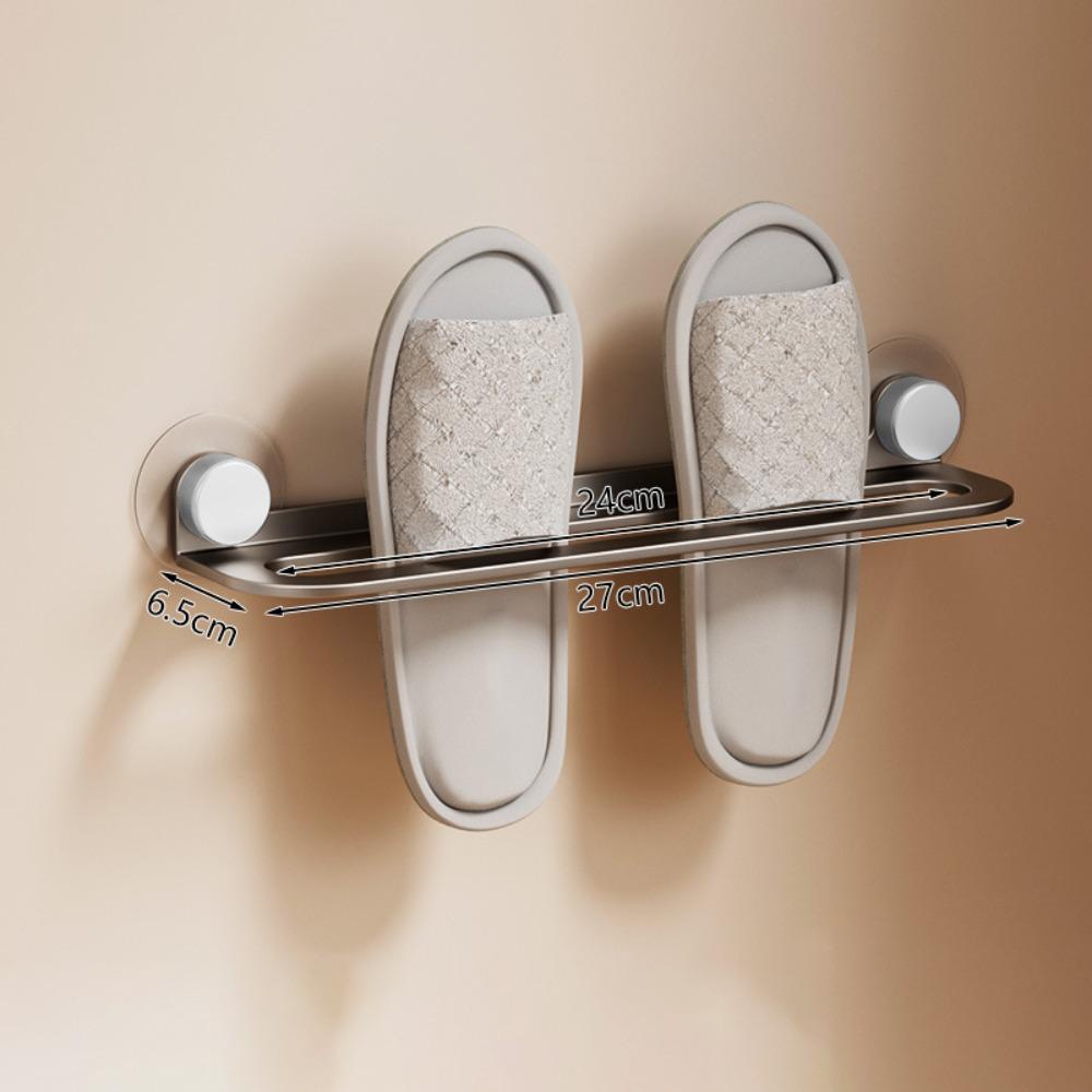 Punch Free Bathroom Storage Rack Carbon Steel Towel Shelf New Towel Holder  Washroom