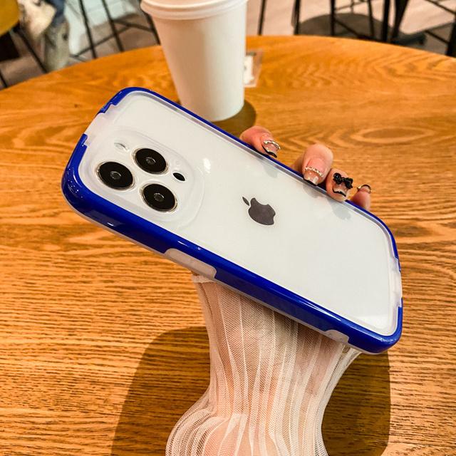 Clear Shockproof Invisible Stand Bracket Phone Case For Iphone 13 12 11 Pro Max X Xs Max Xr 7 8 Plus Candy Color Wristband Cover