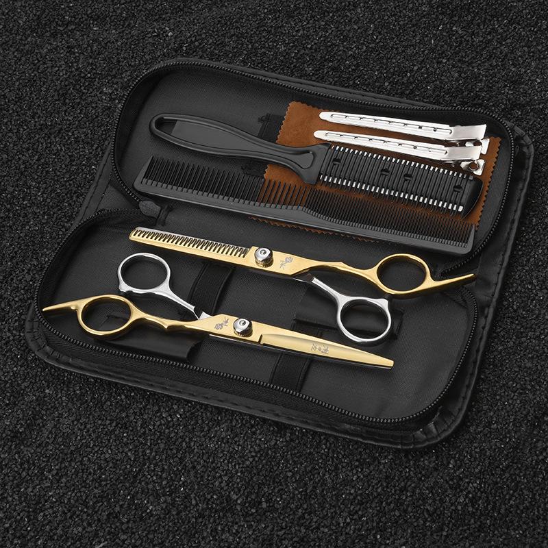 Stainless Steel Hairdressing Scissors & Thinning Shears Set for Cutting and Styling