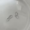 Minimalist Designer Women's 925 Sterling Silver Zircon Ear Hook Earrings (E8727)