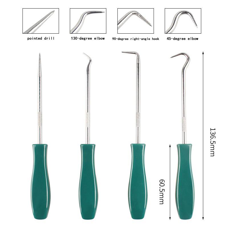 For Specialized Disassembly Tools For Components 4Pcs 136mm Oil Seal Screwdriver Set Vehicle O Ring Extractor Pick Hooks