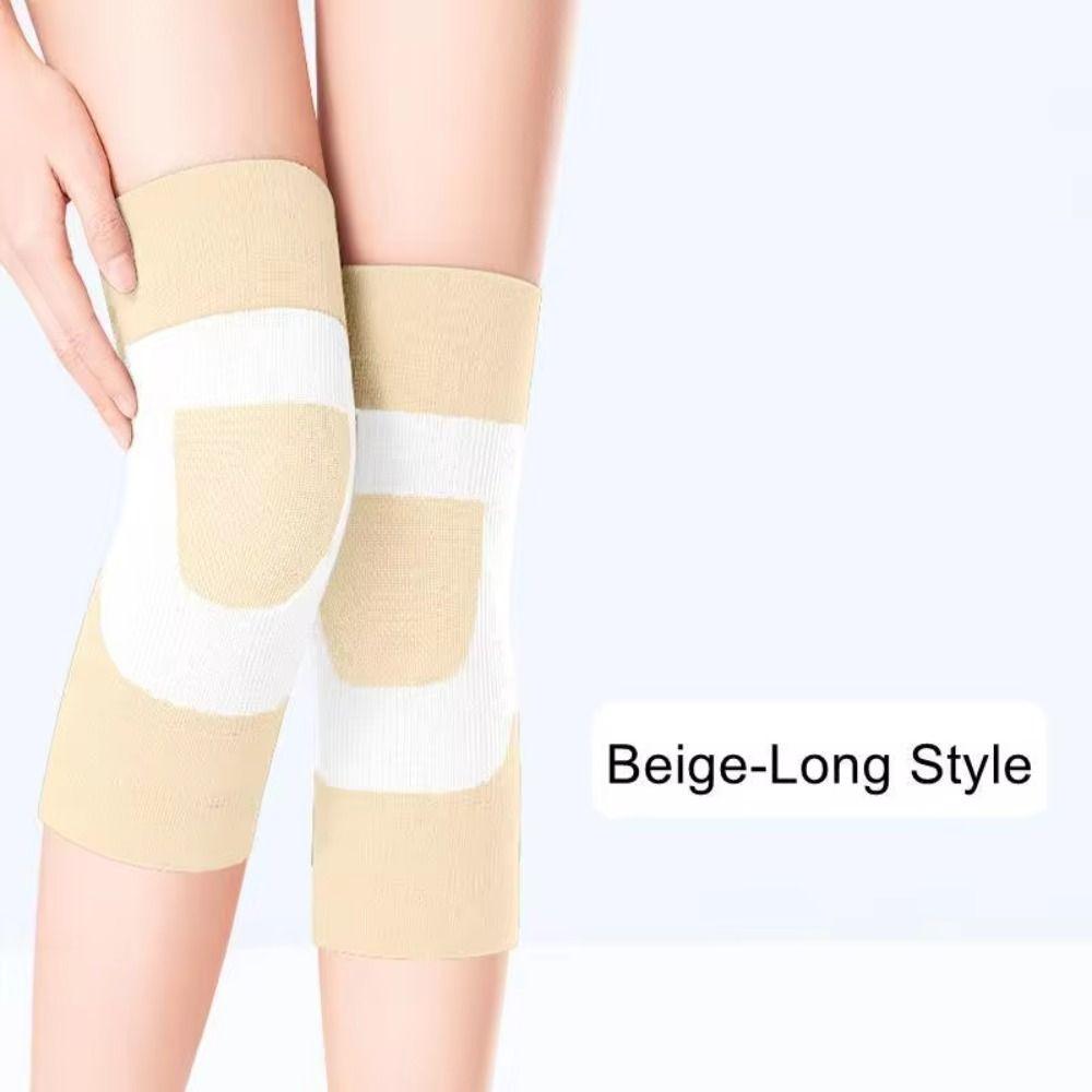 1 Pair Nylon Elastic Knee Braces High Elastic Fitness Kneepad Compression Knee Pad Fitness Gear