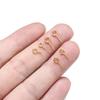 100-50pcs Small Eye Pins Eyepins Hooks Eyelets Screw Threaded Stainless Steel Clasps Hooks DIY Jewelry Findings for Beads Making