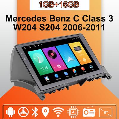 Car Radio Android Auto Carplay For Mercedes Benz C Class 3 W204 S204 2006-2011 Multimedia Player Head Unit Stereo GPS Navigation BT WIFI 1+16GB