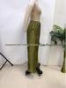2025 Women's Elegant Satin Lace-Up Loose Trousers in Solid Colors