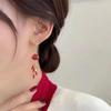 Lantern Chinese Style Earrings Zinc Zinc Alloy Jewelry Accessories Creative New Year Earrings  Girl Gift