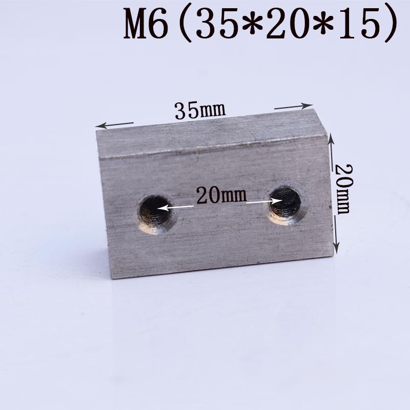 304 Stainless Steel Multi-hole Rectangular Nut for Aluminum Profiles, Square Double Hole, Available In Sizes M4, M5, M6