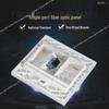 86 Type Angled SC Single Port Fiber Optic Panel: Simplex Coupler Surface/Flush Wall Mount Socket