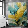 Watercolour Plant Palm Leaf Shower Curtain Print Nordic Minimalist Polyster Bathroom Curtains Home Decor Curtain With Hooks