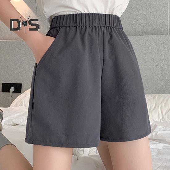 

Шорты для бега с защитой от катышков, модные повседневные однотонные шорты с 3D-резкой и широкими штанинами