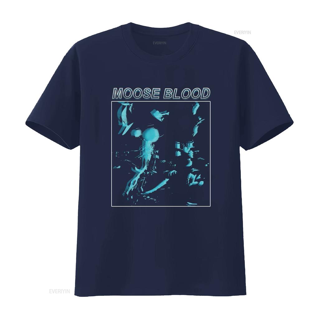 Unisexs Moose Blood Echo T Shirt Small Black Vintage Washed Soft Homme Graphic Comfortable Stretched Designer Clothes Breathable