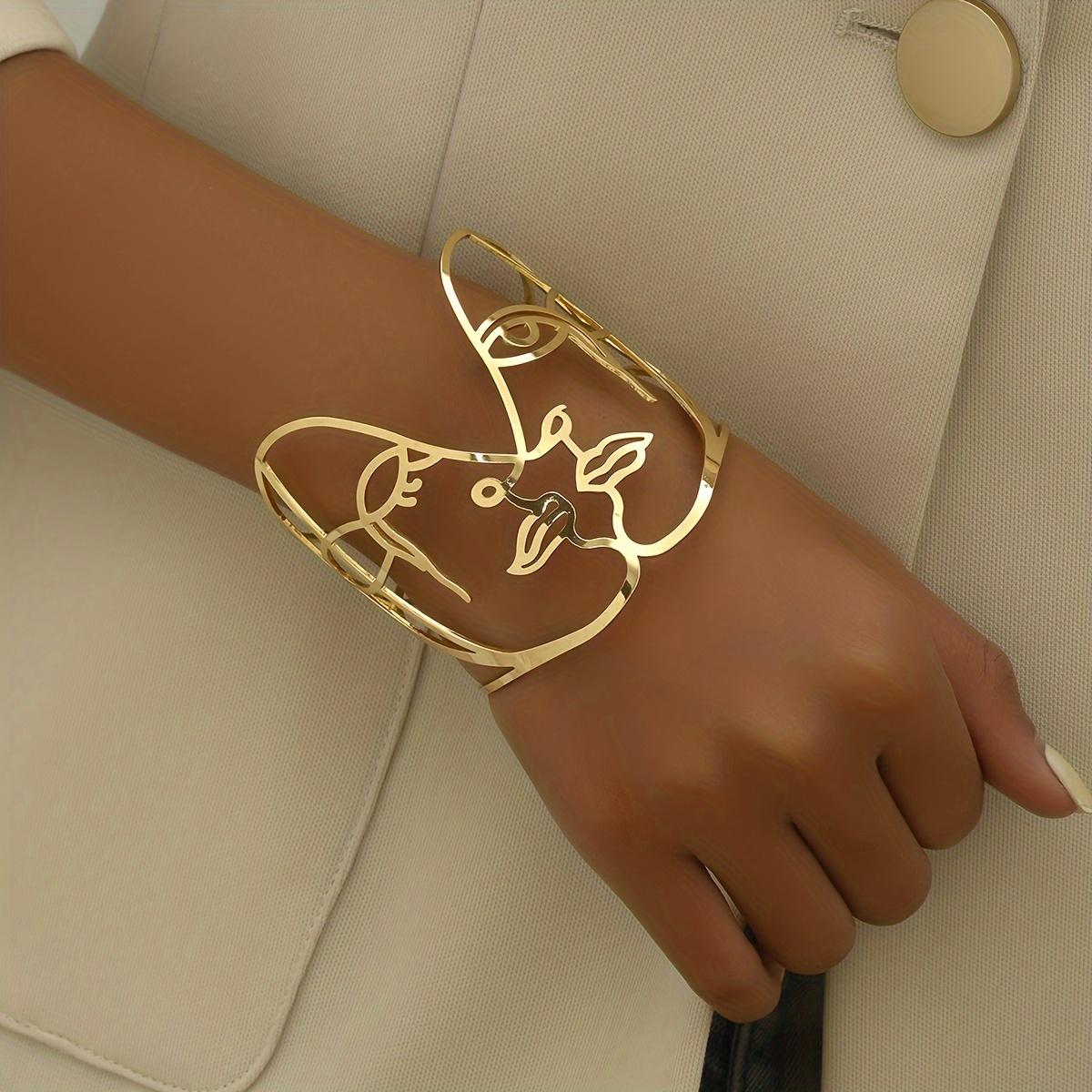 

Личность Полая Форма Лица Полый Браслет Преувеличенный Творческий Стиль Дамская Вечеринка Ювелирные Изделия Праздничный Подарок