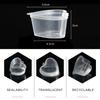 Cup Lightweight Heart Shaped Box Jar Transparent Plastic Box For Restaurants Bbq Parties Traveling