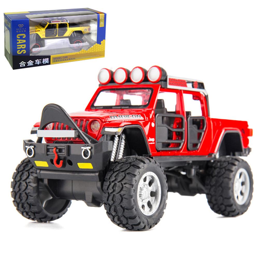 

Масштаб 1/32 Jeep Wrangler, внедорожная модель автомобиля из сплава со светом и звуком для детской коллекции, подарок, металлическая машина для мальчиков, игрушка 1/32-Size:17.5*8.5*8cm красный
