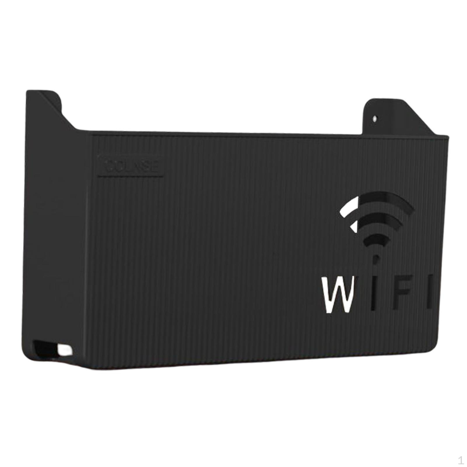 

Полка для маршрутизатора, настенная, многофункциональная, АБС-пластик, кронштейн для кабеля, органайзер для пульта Wi-Fi чёрный