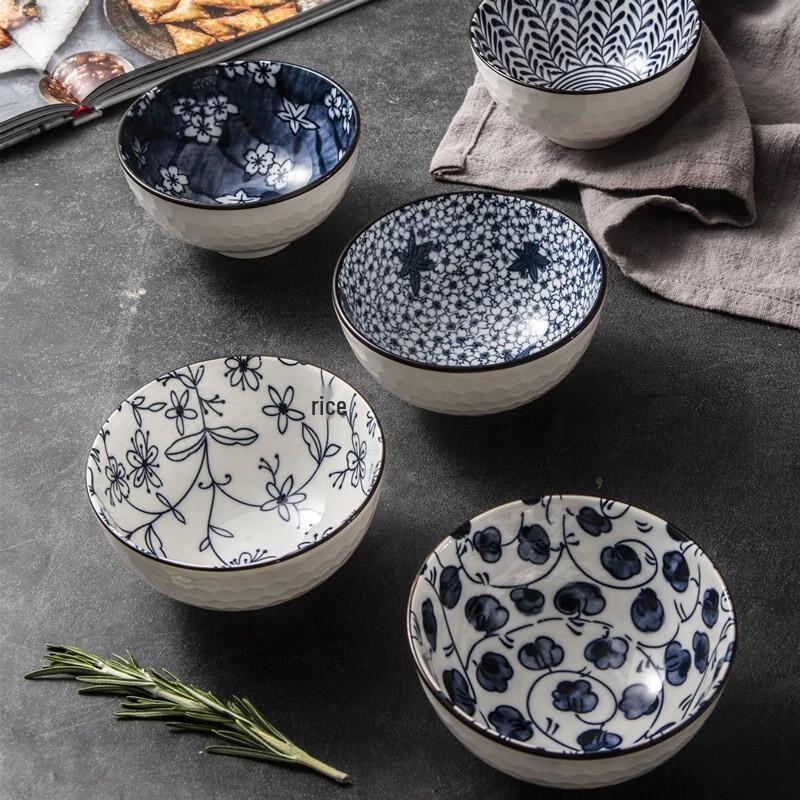 Baishide Fumedo Ceramic Rice Bowl Set