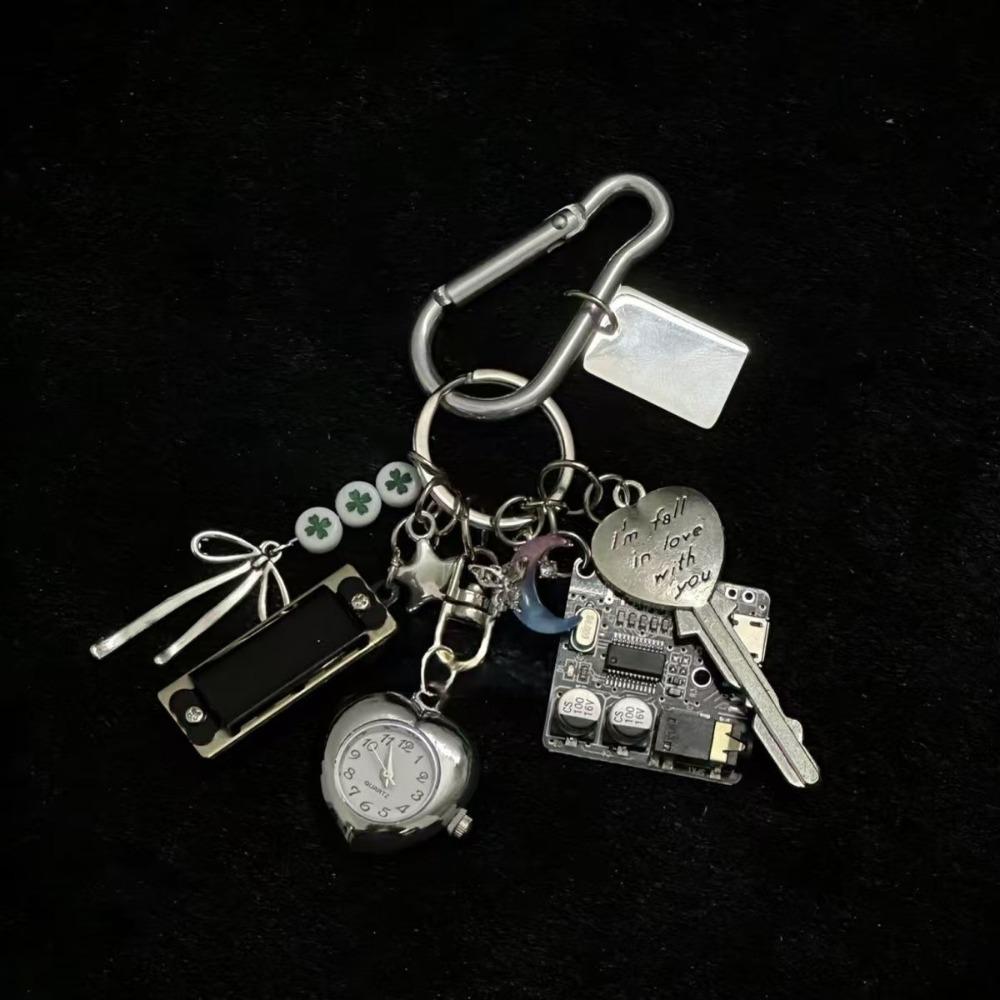 Guitar Pick Handmade Vintage Keychain Retro Design Watch Hanging Charm  Hanging Ornament