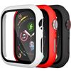 3PCS Tempered Glass+cover For Apple Watch Accessories 45mm 41mm 44mm 40mm Screen Protector Apple watch Case serie 9 4 5 6 SE 7 8 7