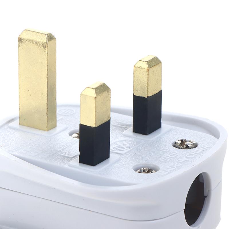 Inghilterra Spina di Alimentazione Rimovibile Bianco Nero 3 Pin Spina di Rete UK 13A Assemblaggio Elettrodomestico Cavo di Alimentazione Fusibile Connettore Cablaggio