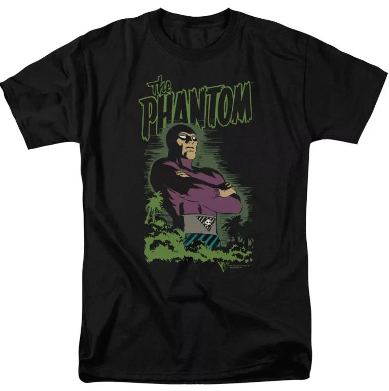 The Phantom Jungle Protector T Shirt Licensed Comic Book Tee Black