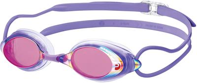 SWANS PUSHD Purple with Shadow Mirror Racing Made In with FINA Certified SRX-MPAF Goggles, Japan, Cushion,