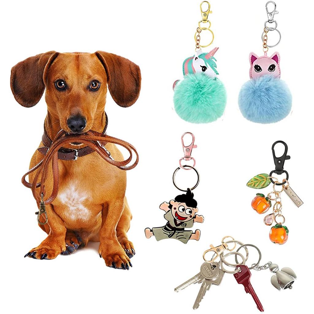 50PCS Swivel Clasps with Key Rings Buckle for DIY Keychains Backpack Pendant Pet Rope Button Craft Supplies Bag Accessories