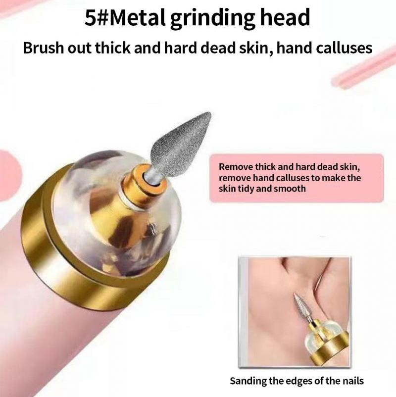 Professional Electric Nail Drill Machine Pedicure Manicure Drill Set Milling Cutters Set Nail File 20000RPM Polishing Equipment