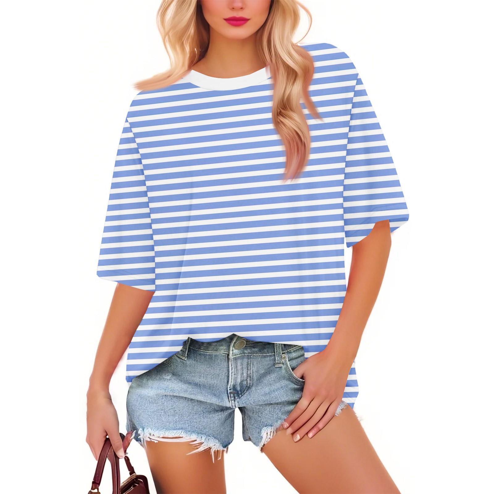 

Женская мода повседневная цветочная свободная круглая горловина короткий рукав модная праздничная футболка топ XXL