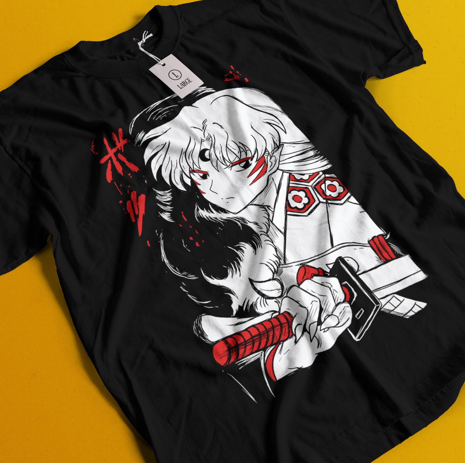 

Inuyasha Shirt Sesshomaru Tshirt Kagome Higurashi T-Shirt Miroku Tee Naraku Koga - Men s Summer Cotton Graphic Tee 5XL різнокольоровий