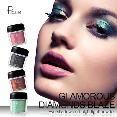 Pudaier Diamond Pearlescent Powder Eye Shadow Powder Metallic Highlight Powder 28 Colours