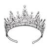 Luxurious Hair Hoop Girl Birthday Party Elegant Pageant Water Drop Crystal Girl Wedding Costume Headwear