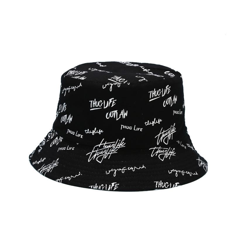 Trendy Double-Sided Embroidered Fisherman Hat for All Seasons - Unisex Casual Style
