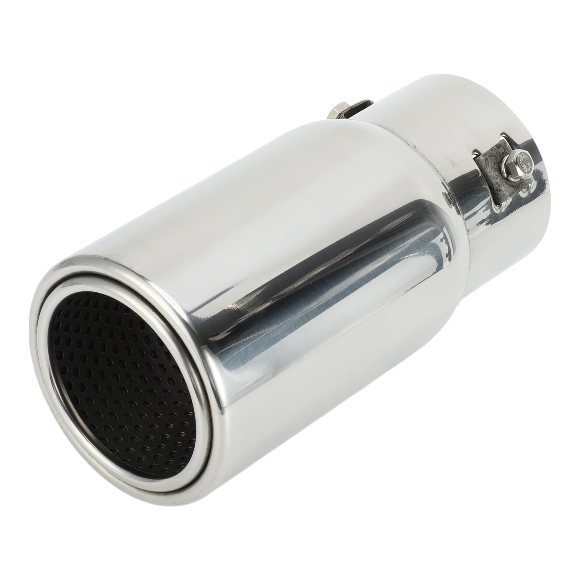 

VekAuto Совместимый с Toyota Land Cruiser Prado 150 1 шт. Выхлопная труба из нержавеющей стали серебристого тона Задняя выхлопная труба серии, Насадка на болтах, Вход 1,3 - 2,9 ,