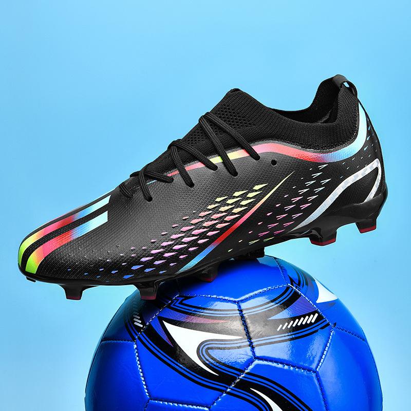 Low top 2025 long nails short broken student one 2025 training football shoes men's game sports shoes flying woven nails