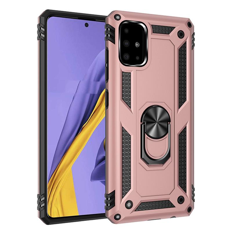For Samsung A51 A71 A21S A21 A31 A41 A01 A11 Armor Magnetic Metal Ring Case For Galaxy A10 S A20 E A30 A50 A70 A40 A60 A80 A90