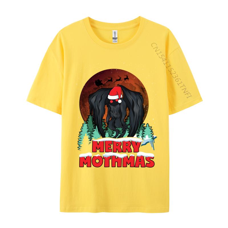 Mothunisex Christmas Merry Mothmas Funny Moth Unisex Xmas Santa Tshirts Cotton Unisex Tshirts Printed On Short Sleeve Tops T Shirt