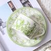 Lily of The Valley Coffee Cup and Plate Gift Box Mug Gift High Appearance Level Water Cup Set Opening Event Souvenir