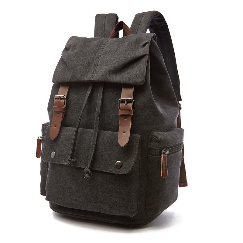 Li Shen Canvas Laptop Travel Backpack