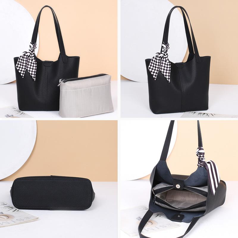 Echtleder Damen Tasche Premium Sense Nische Schulter Unterarm Handtasche Große Kapazität Tragetasche